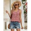 Zeagoo Tank Top for Women 2026 Summer Loose Fit Sleeveless Pleated Flowy Floral Tunic Dressy Blouse(A – Xh518)