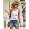 Zeagoo Tank Top for Women 2026 Summer Loose Fit Sleeveless Pleated Flowy Floral Tunic Dressy Blouse(Bf290)