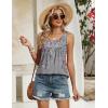 Zeagoo Tank Top for Women 2026 Summer Loose Fit Sleeveless Pleated Flowy Floral Tunic Dressy Blouse(Hf36)