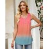 Zeagoo Tank Top for Women 2026 Summer Loose Fit Sleeveless Pleated Flowy Floral Tunic Dressy Blouse(Jb218)