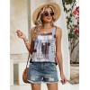Zeagoo Tank Top for Women 2026 Summer Loose Fit Sleeveless Pleated Flowy Floral Tunic Dressy Blouse(Jh609)
