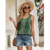 Zeagoo Tank Top for Women 2026 Summer Loose Fit Sleeveless Pleated Flowy Floral Tunic Dressy Blouse(Mz839)