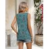 Zeagoo Tank Top for Women 2026 Summer Loose Fit Sleeveless Pleated Flowy Floral Tunic Dressy Blouse(Mz858)