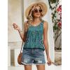 Zeagoo Tank Top for Women 2026 Summer Loose Fit Sleeveless Pleated Flowy Floral Tunic Dressy Blouse(Mz858)