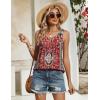 Zeagoo Tank Top for Women 2026 Summer Loose Fit Sleeveless Pleated Flowy Floral Tunic Dressy Blouse(Mz870)