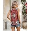 Zeagoo Tank Top for Women 2026 Summer Loose Fit Sleeveless Pleated Flowy Floral Tunic Dressy Blouse(Mz870)