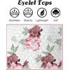 Zeagoo Tank Tops for Women Sleeveless Eyelet Shirts High Neck Cute Summer Top Loose Fit S-XXL(02-floral White)