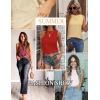 Zeagoo Tank Tops for Women Sleeveless Eyelet Shirts High Neck Cute Summer Top Loose Fit S-XXL(Z-maroon Red)