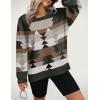 Zeagoo Women Crewneck Sweatshirts Pullover Tops Long Sleeve Shirt Loose Fit Sweaters Casual Fall Outfits Clothes 2025(Print)