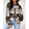 Zeagoo Women Crewneck Sweatshirts Pullover Tops Long Sleeve Shirt Loose Fit Sweaters Casual Fall Outfits Clothes 2025(Print)