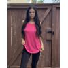 Zeagoo Womens 2026 Halter Neck Tank Tops Casual Sleeveless Pleated Camisole Tops Summer Loose Fit Cami Shirts(Hot Pink)