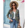 Zeagoo Women’s 2026 Summer 3/4 Sleeve Lightweight Cardigans Sweaters Open Front Draped Ruffles Kimono Coverups(Mz779)