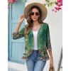 Zeagoo Women’s 2026 Summer 3/4 Sleeve Lightweight Cardigans Sweaters Open Front Draped Ruffles Kimono Coverups(Mz839)