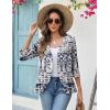 Zeagoo Women’s 2026 Summer 3/4 Sleeve Lightweight Cardigans Sweaters Open Front Draped Ruffles Kimono Coverups(Mz908)