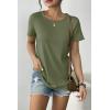 Zeagoo Womens 3 Pack Tshirts for Women Short Sleeve Shirt Crewneck Basic Tee Summer Tops Lightweight Plain Workout Clothes(Blue+red+army Green)