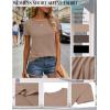 Zeagoo Womens 3 Pack Tshirts for Women Short Sleeve Shirt Crewneck Basic Tee Summer Tops Lightweight Plain Workout Clothes(Khaki+brown+black)