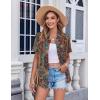 Zeagoo Womens Button Down Shirt Bust Pocket Short Sleeve Blouses Business Casual Work Tops Summer Outfits(Boho Multicolor 721)