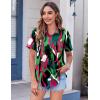 Zeagoo Womens Button Down Shirt Bust Pocket Short Sleeve Blouses Business Casual Work Tops Summer Outfits(Cx254)