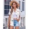 Zeagoo Womens Button Down Shirt Bust Pocket Short Sleeve Blouses Business Casual Work Tops Summer Outfits(Dh6)