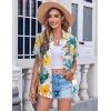 Zeagoo Womens Button Down Shirt Bust Pocket Short Sleeve Blouses Business Casual Work Tops Summer Outfits(Dh637)