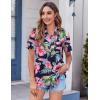 Zeagoo Womens Button Down Shirt Bust Pocket Short Sleeve Blouses Business Casual Work Tops Summer Outfits(Hf60)