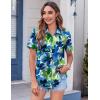 Zeagoo Womens Button Down Shirt Bust Pocket Short Sleeve Blouses Business Casual Work Tops Summer Outfits(Wf32)