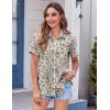 Zeagoo Womens Button Down Shirt Bust Pocket Short Sleeve Blouses Business Casual Work Tops Summer Outfits(Xh51)