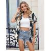 Zeagoo Womens Button Down Shirt Short Sleeve Blouse V Neck Dressy Casual Business Work Tops with Pocket S-XXL(Tie Dye)