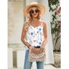 Zeagoo Womens Camisole Tank Tops Summer Adjustable Spaghetti Strap Loose Fit Flowy Shirts Sleeveless Trendy Clothes(Bf290)