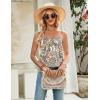 Zeagoo Womens Camisole Tank Tops Summer Adjustable Spaghetti Strap Loose Fit Flowy Shirts Sleeveless Trendy Clothes(Mz453)