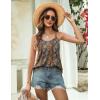 Zeagoo Womens Camisole Tank Tops Summer Adjustable Spaghetti Strap Loose Fit Flowy Shirts Sleeveless Trendy Clothes(Mz721)