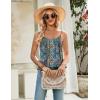 Zeagoo Womens Camisole Tank Tops Summer Adjustable Spaghetti Strap Loose Fit Flowy Shirts Sleeveless Trendy Clothes(Mz779)