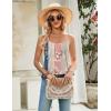 Zeagoo Womens Camisole Tank Tops Summer Adjustable Spaghetti Strap Loose Fit Flowy Shirts Sleeveless Trendy Clothes(Mz923)