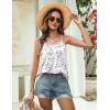 Zeagoo Womens Camisole Tank Tops Summer Adjustable Spaghetti Strap Loose Fit Flowy Shirts Sleeveless Trendy Clothes(Sp106)