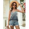 Zeagoo Womens Camisole Tank Tops Summer Adjustable Spaghetti Strap Loose Fit Flowy Shirts Sleeveless Trendy Clothes(Wf71)