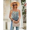 Zeagoo Womens Camisole Tank Tops Summer Adjustable Spaghetti Strap Loose Fit Flowy Shirts Sleeveless Trendy Clothes(Wf71)
