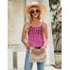 Zeagoo Womens Camisole Tank Tops Summer Adjustable Spaghetti Strap Loose Fit Flowy Shirts Sleeveless Trendy Clothes(Xh370)