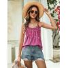 Zeagoo Womens Camisole Tank Tops Summer Adjustable Spaghetti Strap Loose Fit Flowy Shirts Sleeveless Trendy Clothes(Xh370)