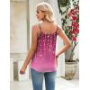 Zeagoo Womens Camisole Tank Tops Summer Adjustable Spaghetti Strap Loose Fit Flowy Shirts Sleeveless Trendy Clothes(Xh370)