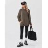 Zeagoo Womens Fleece Hoodies Soft Midweight Casual Hooded Sweatshirts Fall Winter Pullover Tops Kangaroo Pocket(Grey)