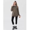 Zeagoo Womens Fleece Hoodies Soft Midweight Casual Hooded Sweatshirts Fall Winter Pullover Tops Kangaroo Pocket(Grey)