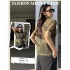 Zeagoo Womens Mesh T Shirts Short Sleeve Casual Tops Hollow Out Pullover Shirts Crewneck Sexy Fishnet Crop Tee S-XXL(Dark Green)