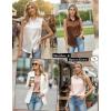 Zeagoo Womens Satin Blouse Sleeveless Silk Tank Tops Button Down Shirts Business Casual Outfits 2026(Brown)