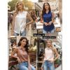 Zeagoo Womens Satin Blouse Sleeveless Silk Tank Tops Button Down Shirts Business Casual Outfits 2026(Light Brown)