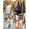 Zeagoo Womens Satin Blouse Sleeveless Silk Tank Tops Button Down Shirts Business Casual Outfits 2026(Purple-1)