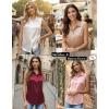 Zeagoo Womens Satin Blouse Sleeveless Silk Tank Tops Button Down Shirts Business Casual Outfits 2026(Wine Red)