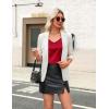 Zeagoo Womens Satin Tank Tops Business Casual Dressy V Neck Sleeveless Cute Shirts Summer Work Office Summer Outfits