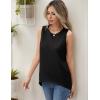 Zeagoo Womens Sleeveless Sweater Vest Crewneck Knit Loose Sweater Tank Tops Lightweight Shirts Blouses 2026(Black)