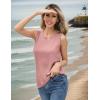 Zeagoo Womens Sleeveless Sweater Vest Crewneck Knit Loose Sweater Tank Tops Lightweight Shirts Blouses 2026(Dusty Pink)