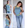 Zeagoo Womens Sleeveless Sweater Vest Crewneck Knit Loose Sweater Tank Tops Lightweight Shirts Blouses 2026(Stripe Pink Blue)